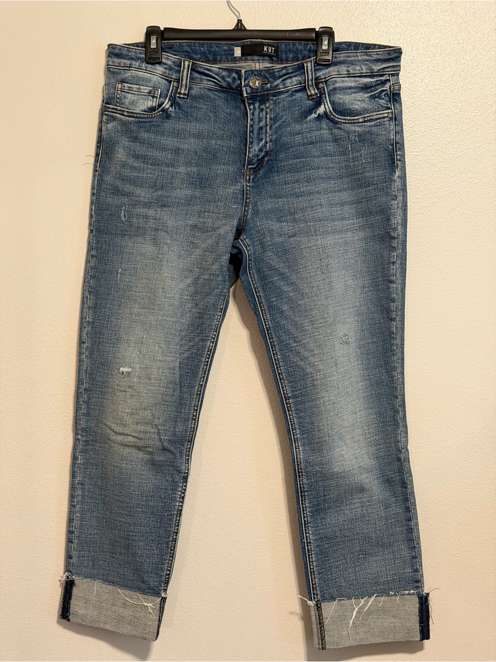 Kut from the Kloth Women's Blue Boyfriend Jeans